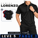 [LEVE 5 PAGUE 3] Camisa Masculina Lorenzo em Seda Gelo e Algodão (Moderno e Elegante!)