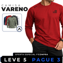 [LEVE 5 PAGUE 3] Camisa Masculina Vareno Manga Longa em Algodão e Poliéster (Estilo Patrão Moderno!)