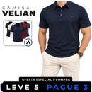 [LEVE 5 PAGUE 3] Camisa Masculina Velian em Algodão e Poliéster (Estilo Minimalista de Respeito!)